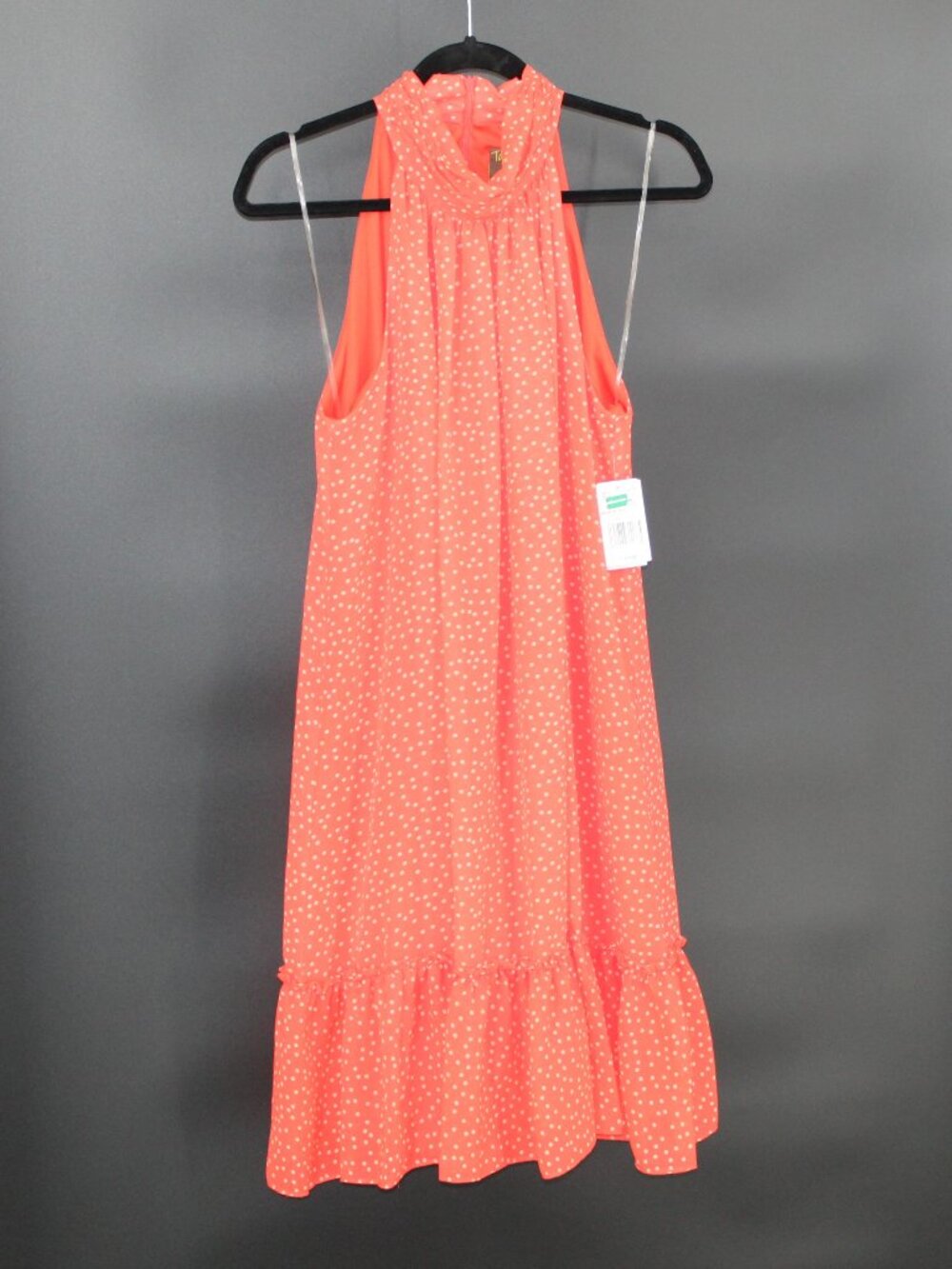Taylor Sleeveless Halter Neck Polka Dot Dress NWT SZ 12‎ Midi